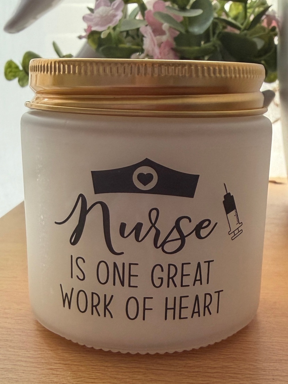 Nurse is One Great Work of Heart, Delicate Aroma Natural Soy Wax Candle